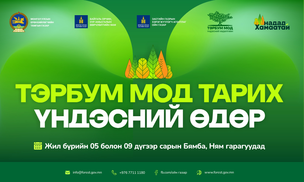 ЖИЛ БҮРИЙН 5 БОЛОН 9 ДҮГЭЭР САРЫН БЯМБА, НЯМ ГАРАГУУДЫГ ТЭРБУМ МОД ТАРИХ ҮНДЭСНИЙ ӨДӨР БОЛГОН ЗАРЛАЛАА