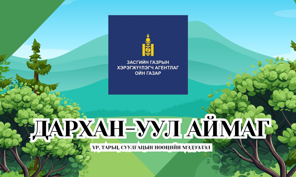 ҮР, ТАРЬЦ, СУУЛГАЦЫН НӨӨЦИЙН МЭДЭЭЛЭЛ /ДАРХАН-УУЛ/